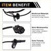 Black reinforced abs plastic and metal abs wheel speed sensor with coiled cable for 2023 toyota venza left front