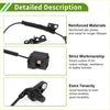 Abs wheel speed sensor for toyota wish front right black reinforced abs plastic and metal with coiled cable