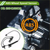 Black abs wheel speed sensor with coiled cable and bracket shown installed on front right brake of toyota wish 2003-2009