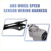 Gray plastic abs wheel speed sensor wiring harness with black cable and mounting bracket for rear left toyota prius