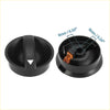 Black plastic ac climate control rotary switch knob with orange internal contacts for toyota tacoma 2005-2011