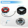 Black and red automotive power steering belt tensioner with coiled cable and metallic mount for toyota sienna ac clutch
