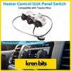 White plastic ac heater control unit panel switch with black knobs and coiled wire for toyota hilux n70 workmate sr