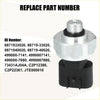 Ac pressure sensor for toyota scion 2010-2015 with silver threaded top black hex body and plastic connector base