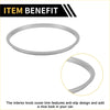 Silver tone ac vent dashboard decoration ring for toyota tacoma with sleek circular design and anti slip texture