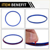 Blue rubber gasket with red adhesive backing for ac vent dashboard decoration rings toyota tacoma 2016-2023