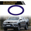 Purple ac vent dashboard decoration ring for Toyota Tundra 2014-2021 adds style and color to your car interior