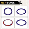 Purple circular gasket seals with red adhesive backing for ac vent dashboard decoration rings on toyota tundra
