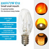 Night Light Replacement Warm Yellow Light 8x 7W/10W 240V E12/E14 Clear Bulbs Suitable