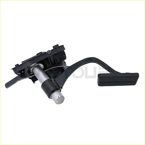 Adjustable gas pedal with sensor featuring black brake pedal assembly and metallic silver shaft for ford f-250 f-350 super duty