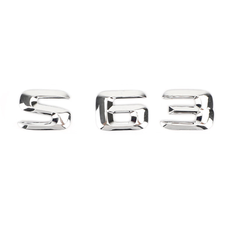 Mercedes S63 Chrome Trunk Emblem Decal (2014-2020)