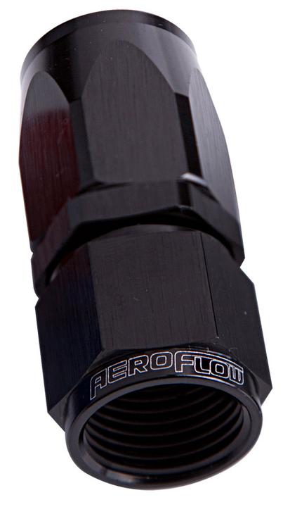 Aeroflow AF101-06BLK -6AN Taper Series Straight Hose End