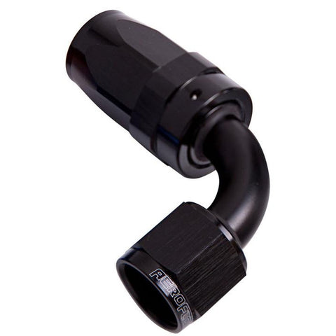 Aeroflow AF103-06BLK -6AN Taper Series 90 Degree Hose End