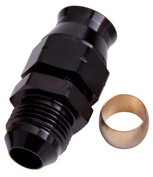 Aeroflow AF108-08BLK 1/2" Hard Line To -8AN Male Adapter