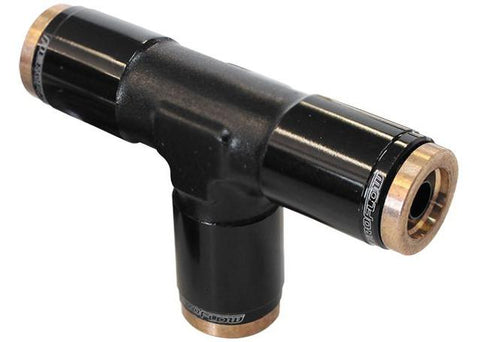 Aeroflow AF125-02BLK 3/16" NPT Tee 120 Series NylonBlack