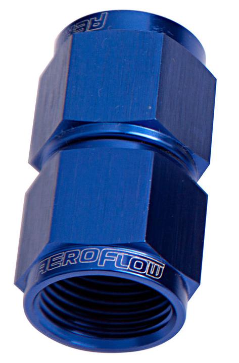 Aeroflow AF131-06 Straight Female Flare -6AN Blue Swivel