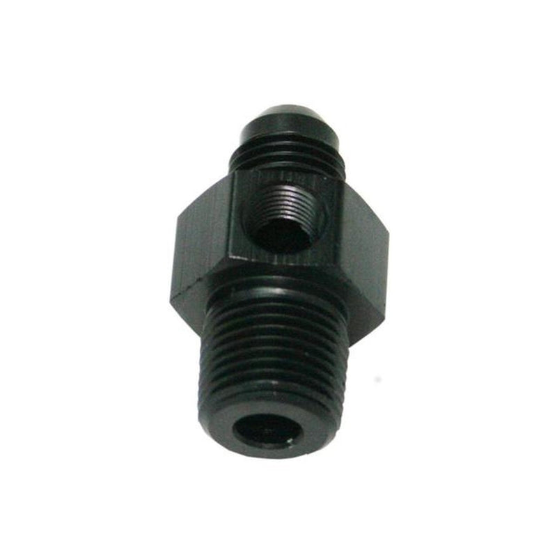 Aeroflow AF139-06-02BLK Male 1/8"Npt To -6AN 1/8" Port