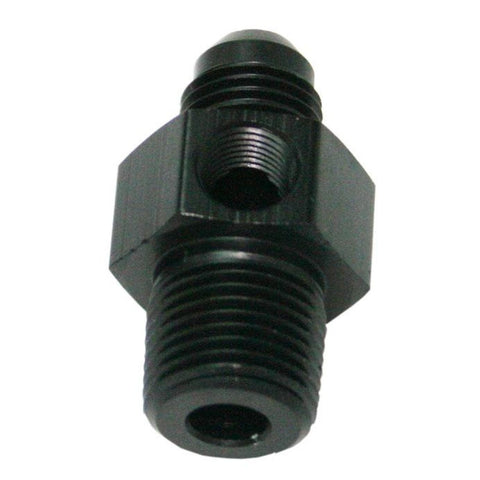 Aeroflow AF139-06-08BLK Male 3/8"Npt To -6AN 1/8" Port