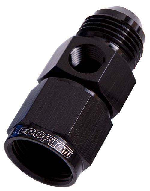 Aeroflow AF140-10BLK Straight Female - Male -10AN Black