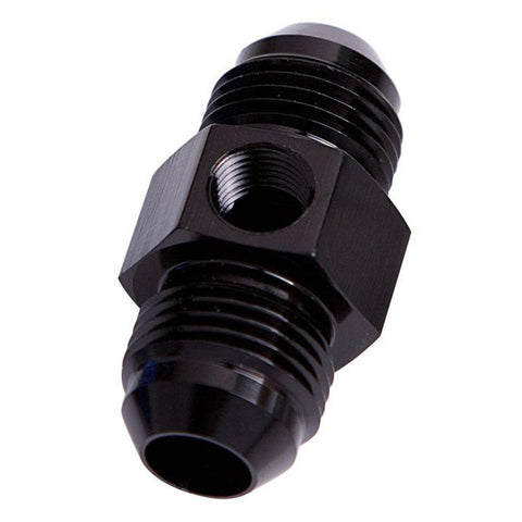 Aeroflow AF141-06BLK Straight Male - Male -6AN Black With