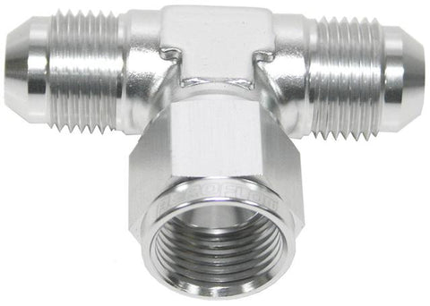 Aeroflow AF144-06S AN Tee -6AN Female Nut Silver Swivel