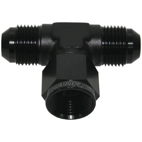 Aeroflow AF144-10BLK AN Tee -10AN Female Nut Black Swivel