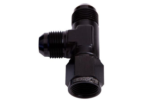 Aeroflow AF145-08BLK Tee -8AN Female Swivel On Run Blue