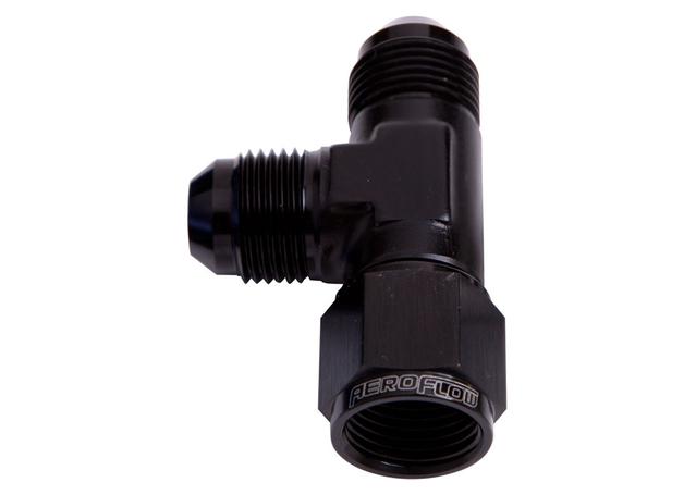 Aeroflow AF145-08BLK Tee -8AN Female Swivel On Run Blue