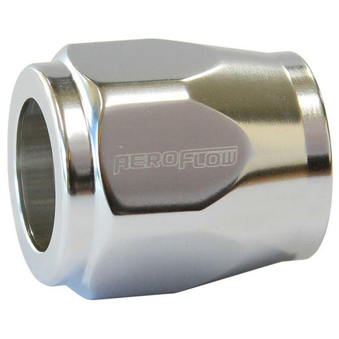 Aeroflow AF150-06S Hex Hose Finisher 15mm ID Silver 5/8"