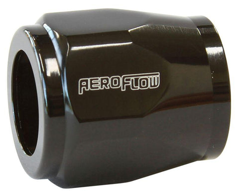 Aeroflow AF150-06BLK Hex Hose Finisher 15mm ID Black 5/8"