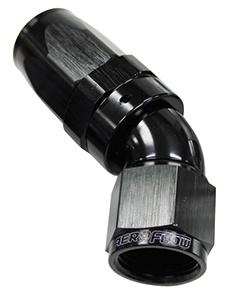 Aeroflow AF152-20BLK 45 Deg Hose End -20AN Black Full