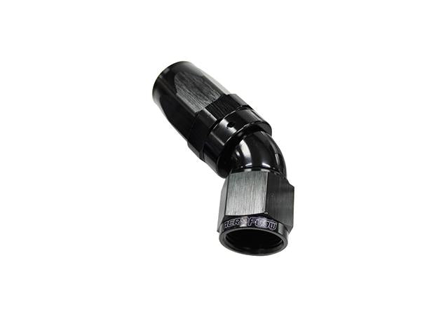 Aeroflow AF152-12BLK 45 Deg Hose End -12AN Black Full