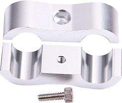 Aeroflow AF156-09S Billet Dual Hose Seperator Silver