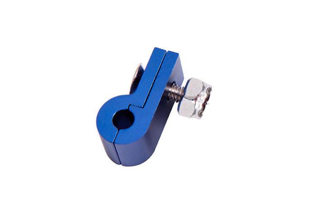 Aeroflow Billet P Style Clamp -12 Braid Blue 24mm ID Or