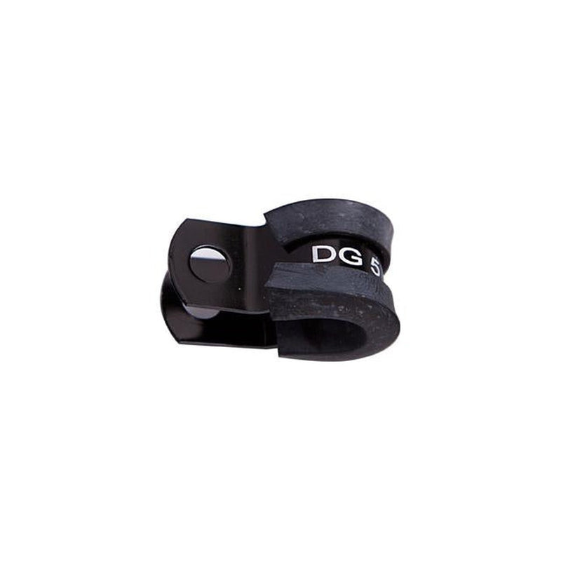 Aeroflow AF158-24BLK Cushioned P Clamps -24AN 5Pk Black