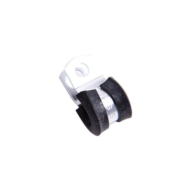 Aeroflow AF158-04S Cushioned P Clamps -4AN 10Pk Silver