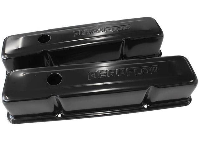 Aeroflow AF1822-5000 Valve Cover Tall Black With Logo