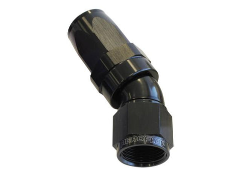 Aeroflow AF197-10BLK 30 Deg Hose End -10AN Black Full