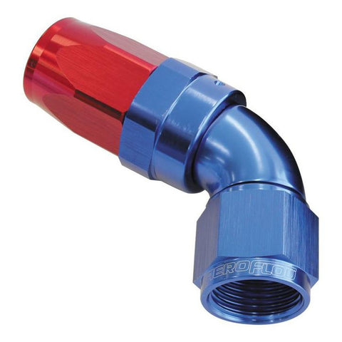 Aeroflow AF198-06 60 Deg Hose End -06AN Blue Full Flow