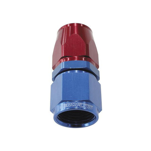 Aeroflow AF201-08D Alloy Straight Hose End -8AN Blue