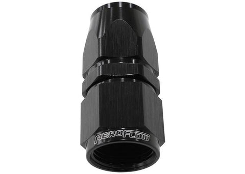 Aeroflow AF201-16DBLK Alloy Straight Hose End -16AN Black