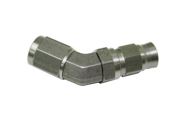 Aeroflow AF202-04 Ss 45 Deg Hose End -4AN Steel Full