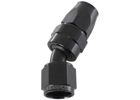 Aeroflow AF207-03DBLK Alloy 30 Deg Hose End -3AN Black
