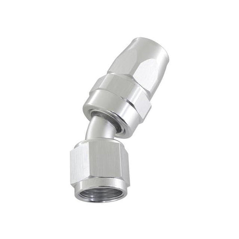 Aeroflow AF207-08DS Alloy 30 Deg Hose End -8AN Silver