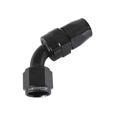 Aeroflow AF208-08DBLK Alloy 60 Deg Hose End -8AN Black
