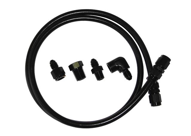 Aeroflow AF30-4006BLK -4AN X 6Ft Black Braided Line Kit
