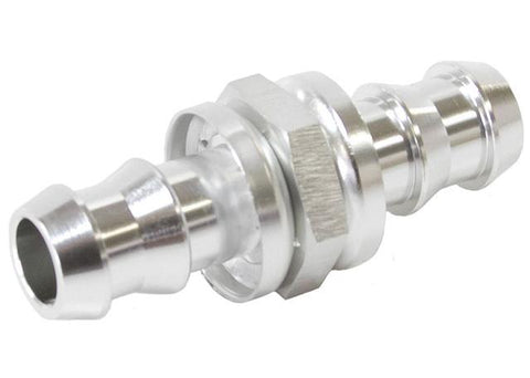 Aeroflow AF410-05S 8mm 5/16" Push Lock Barb Joiner Silver