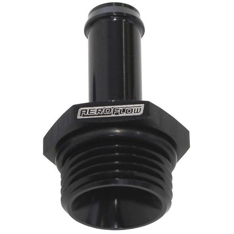 Aeroflow AF414-06-05BLK -6ORB To 5/16" Push On Barb Black