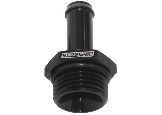 Aeroflow AF414-12-08BLK -12ORB To 1/2" Push On Barb Black