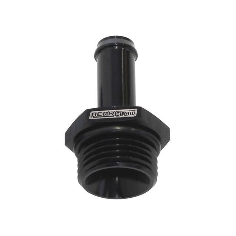 Aeroflow AF414-12-06BLK -12ORB To 3/8" Push On Barb Black